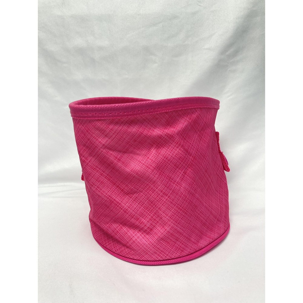 Thirty-One Pink Storage Bin 6 Inch Diameter Modern Organizer Durable